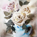 Roses XI 2016 (14) / Watercolour 30x40cm  on Fabriano CP ©janinaB.