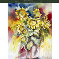 Sunflowers VI 2019 (32) 30x40cm Watercolour © janinaB.