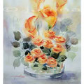 Rosen und Callas (5)/ Aquarell 30x40cm auf Arches CP © janinaB. 2016 (5)