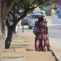 Hererofrau in traditioneller Kleidung