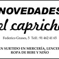 Novedades El capricho