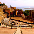 Théâtre gréco-romain de Taormine, Italie.