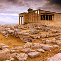 L’Érechthéion, Acropole d’Athènes, Grèce.