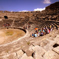 Le grand théâtre du site archéologique de Milet, Turquie.