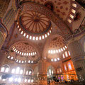 Intérieur de la Mosquée Bleue, Istanbul, Turquie