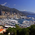 La Condamine et Port Hercule vus du Rocher de Monaco.