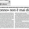 "L'ultimo sonno" non è mai disperazione, articolo di F. Piccione - La Sicilia, 24.03.2012.