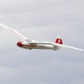 Eine Minimoa am Himmel über Gunzenhausen. Solche Flieger sind heute nur noch als Modell zu sehen.