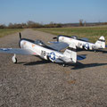 P-47 Thunderbolt Staffel kurz vor dem Takeoff