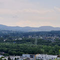 Blick auf das Siebengebirge von Siegburg aus