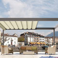 BAVONA TP6100: Die regendichte Faltmarkise verbreitet mediterranen Charme und sorgt für Open Air Stimmung.