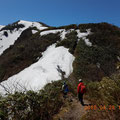 もうすぐ中荒島岳。