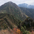 赤谷山と剱岳。