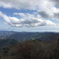 頂上からの景色。琵琶湖も見えた。