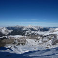 Vue sur Avoriaz au col avant le sommet