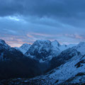 Le Mont Collon et sa face nord qui fait peur au lever du jour