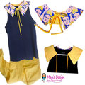 Cuello Baby Doll Reversible Frida y Amarillo. Viva La Vida, frase de Frida Kahlo. Se original y diferente y disfruta cada dia. Modelo Unico. Origen Suecia. Precio $7.00