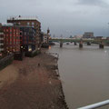 The Thamesis River in it´s  lowest level 