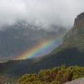 vom Pelion Gap zum Mt Ossa hinauf gabs Regenbogen...