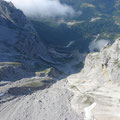 Tiefblick vom Hunerkogel ins Tal