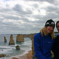 Posing in front of the (pretty unspectacular?) Twelve Apostles