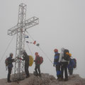 Am Gipfel - immer noch Nebel!