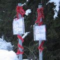 "Nette" Weihnachtsgrüße vom Wirt des Rifugio Monzoni