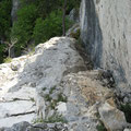 Blick zurück auf die Rampe