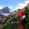 Am Abstieg bei der Alten Prager Hütte