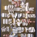 Neuer Jugendstil Keramikplastik-Collage 70/100