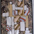 Neuer Jugendstil Keramikplastik-Collage 2 60/80