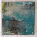 abstraktes Bild mit Resinüberzug 40 x 40 cm