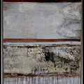 Ohne Titel -rot mit Struktur-  80 x 60 mit Schattenfugenrahmen