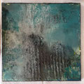 abstraktes Bild mit Resinüberzug 40 x 40 cm