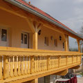 Laubengang am Ersatzneubau Seitengebäude