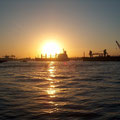auf dem Suezkanal in Port Said