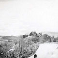 53_2743_Ski -Wiese mit Blick auf das Schloss 1950