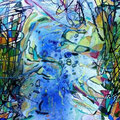 Unterwasserwelt, 30x21 cm, Wasserfarben auf Holz