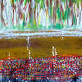 Wachstum, Acryl auf Leinwand, 60x30 cm