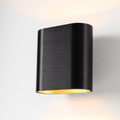 black brushed anodised - champagne