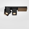 black structure-bronze brushed anodised