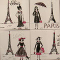 "Souvenirs de Paris" 4x30x30