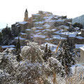 Le village sous la neige février. Photo Maria Ursini