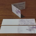 Bigliettino disegno fiori lilla