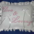 cuscino rettangolare semplice nomi " Elisa & Lorenzo "