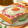 bacon&egg toast   /Nov.2018