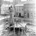 Construction du monument de Lalieux