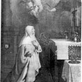 Vision de sainte Marie. Le Christ vient de la couronner