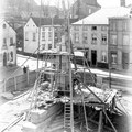 Construction du monument de Lalieux