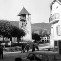 Le clocher d'Arette lors du tremblement de terre du 13 août 1967 - © Sud-Ouest/Mairie d'Arette